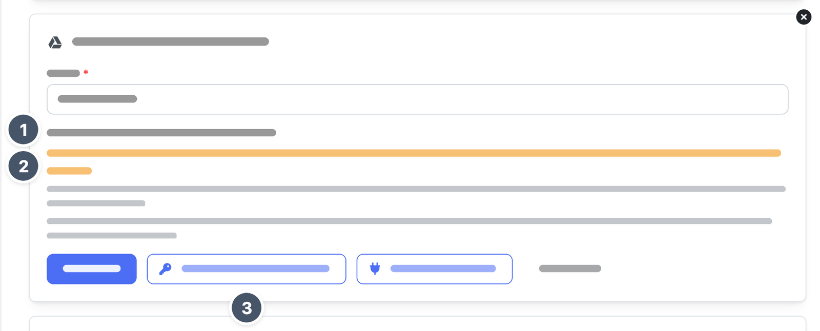 Formular eines getrennten Ziels in Google Drive