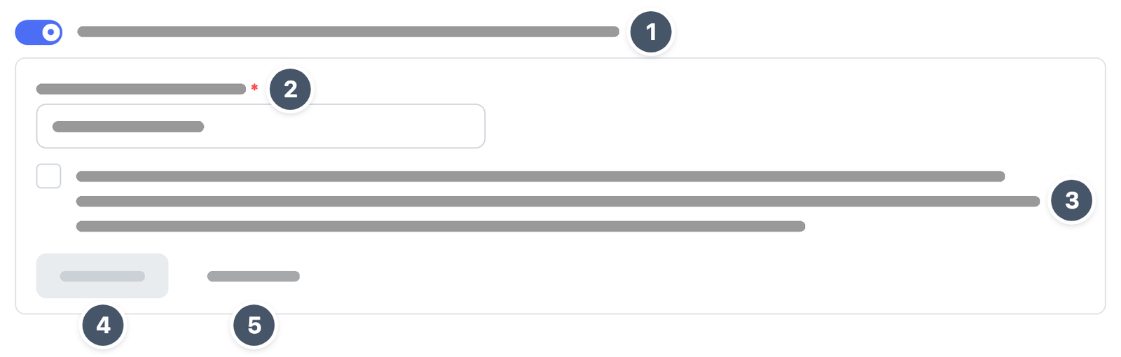 Der Block zur Anmeldung für News und Updates