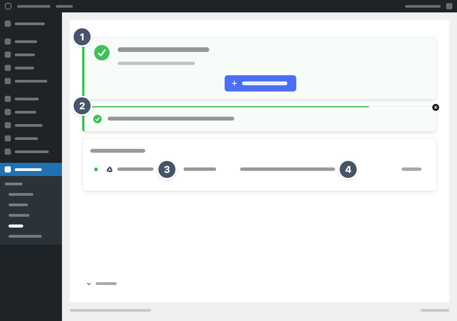 Die Seite Ziele nach der Rückkehr von Google mit dem neuen Ziel